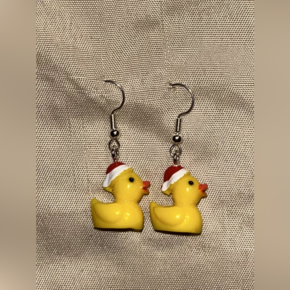 Holiday Duck Novelty Earrings